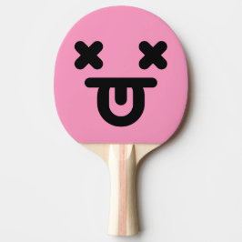 Raquete De Ping Pong Raque de Ping Pong Rosa Claro com Rosto Tongue Par