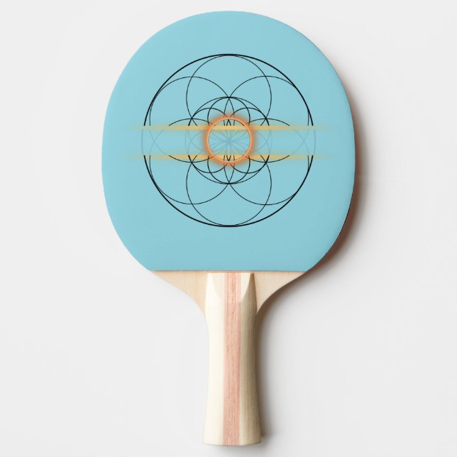 Raquete De Ping Pong raquette ping pong fleur de vie (Frente)