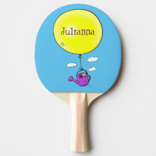 Raquete De Ping Pong Rato bonito em água pode com desenho animado de ba