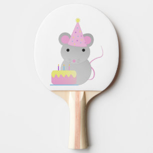 Raquete De Ping Pong Rato de Festa de Aniversário Muito Bonito