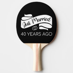 Raquete De Ping Pong Recem casados Há 40 Anos V