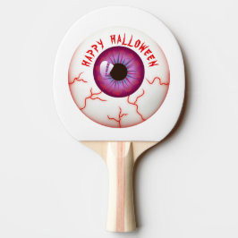 Raquete De Ping Pong Red Bloshot Eyeball Feliz Dia das Bruxas