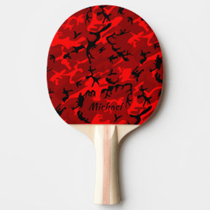 Raquete De Ping Pong Red Camo - Personalizado