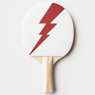 Raquete De Ping Pong Red Flash Lightning Bolt