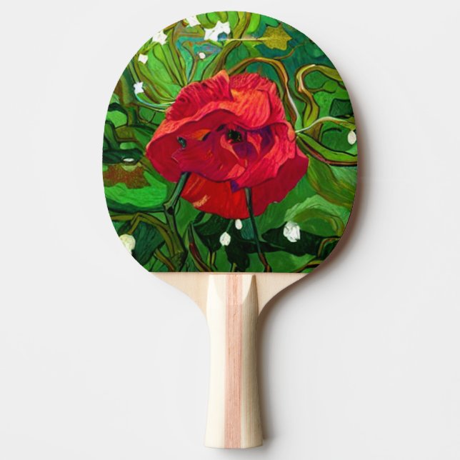 RAQUETE DE PING PONG RED ROSE  (Frente)
