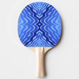 Raquete De Ping Pong Refletor Blue Waves Moderna Design abstrato