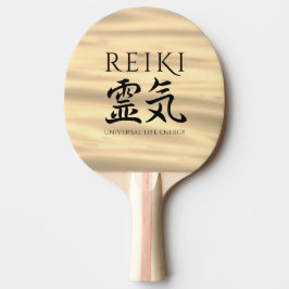 Raquete De Ping Pong Reiki 霊 気 Energia Caligráfica Japonesa