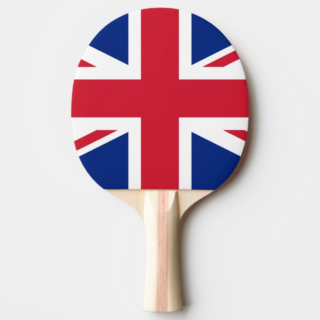 Raquete De Ping Pong Reino Unido Union Jack Flag (Frente)