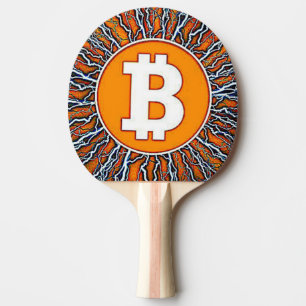 Raquete De Ping Pong Relâmpago de Bitcoin,