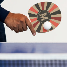 Raquete De Ping Pong Remo Retro Route 66 Explosão Solar