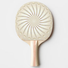 Raquete de Ping Pong Remoinho Bege Creme