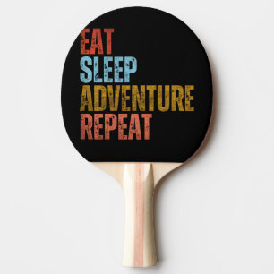 RAQUETE DE PING PONG REPETIÇÃO DA AVENTURA DE SONO DE COMER