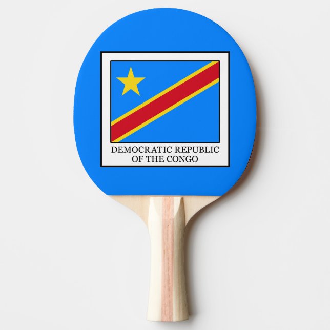 Raquete De Ping Pong República Democrática do Congo (Frente)