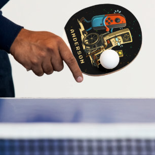 Raquete De Ping Pong Respeite Seus Anciãos Controle de Jogos Retro Dive