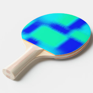 Raquete De Ping Pong Retalhos azuis e verdes