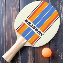 Raquete De Ping Pong Retrair cinco faixas de Conselho com nome