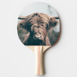 Raquete De Ping Pong Retrato das vacas do planalto