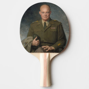 Raquete De Ping Pong Retrato Pintado de Cinco Estrelas do General Dwigh