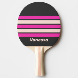 Raquete De Ping Pong Retro Bubblegum Across Striping with Name
