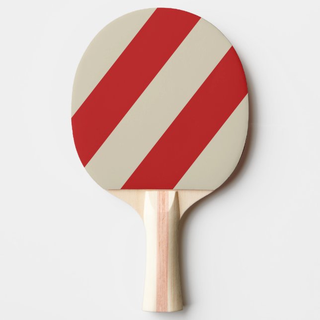 Raquete De Ping Pong Retro Crimson Três faixas Negrito (Frente)
