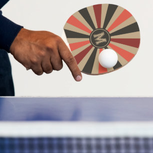 Raquete De Ping Pong Retro Explosão Solar