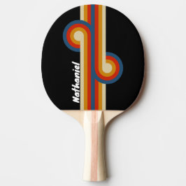 Raquete De Ping Pong Retro Ice Rainbow Loop com Nome