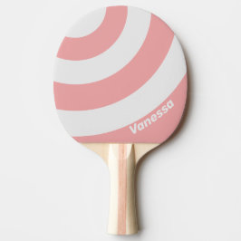 Raquete De Ping Pong Retro Kiss Três Listras em Círculo com Nome