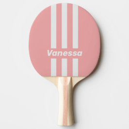 Raquete De Ping Pong Retro Kiss Três Listras Verticais com Nome