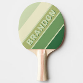 Raquete De Ping Pong Retro Moss - Arco-Íris Negrito com Nome