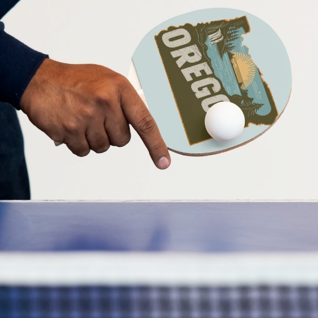 Raquete De Ping Pong Retro Oregon Silhouette (Insitu)