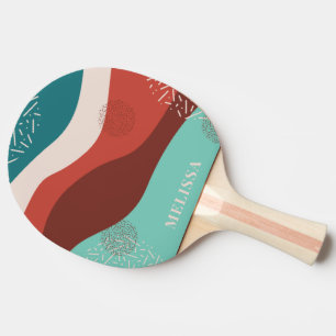 Raquete De Ping Pong Retro Personalizado de Cubo