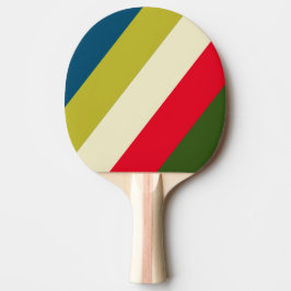 Raquete De Ping Pong Retro Rugby Listras Ousadas