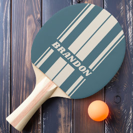 Raquete De Ping Pong Retro Storm Dual Board Listras com Nome
