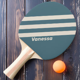 Raquete De Ping Pong Retro Storm Três Listras com Nome