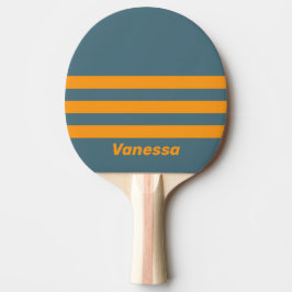 Raquete De Ping Pong Retro Sunshine Three Across Striping with Name