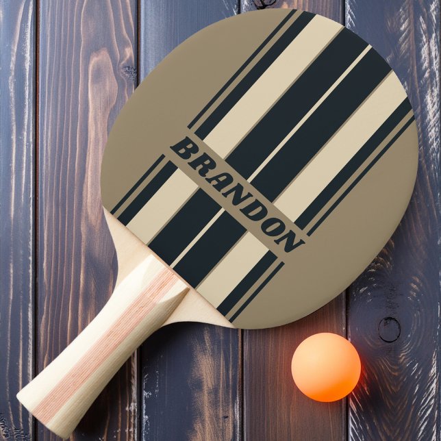 Raquete De Ping Pong Retro Tempestade Conselho do Deserto com Nome (Criador carregado)