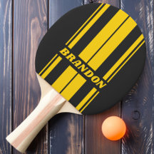 Retro Yellowjacket Faixas Duplas de Tábua com Nome