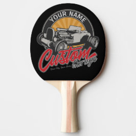Raquete De Ping Pong Roadster Personalizado de Retrô Personalizado de G