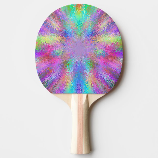 Raquete De Ping Pong Rocket Rainbow (Frente)