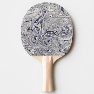 Raquete De Ping Pong Rodovalho Azul e Branco