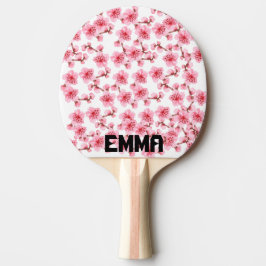 Raquete De Ping Pong Romantic pink Cherry blosson