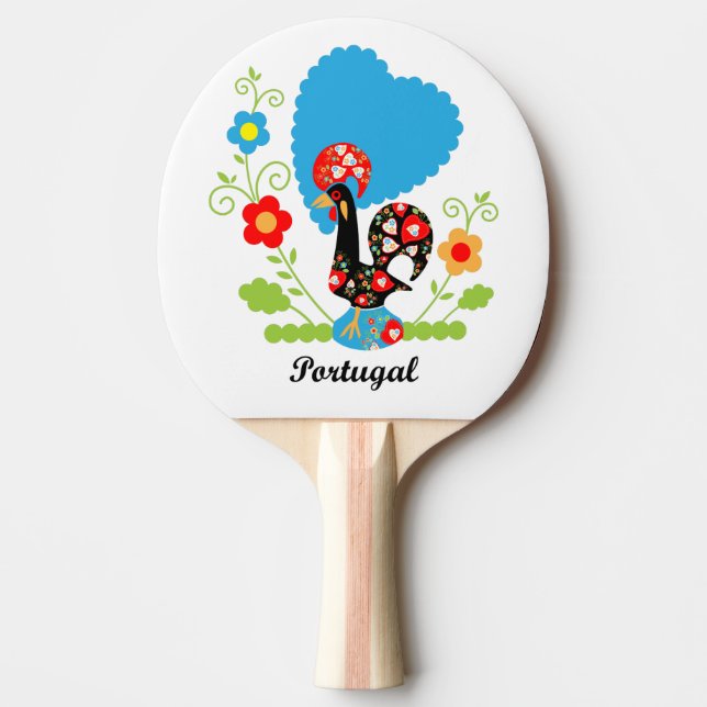 Raquete De Ping Pong Rooster Português (Frente)