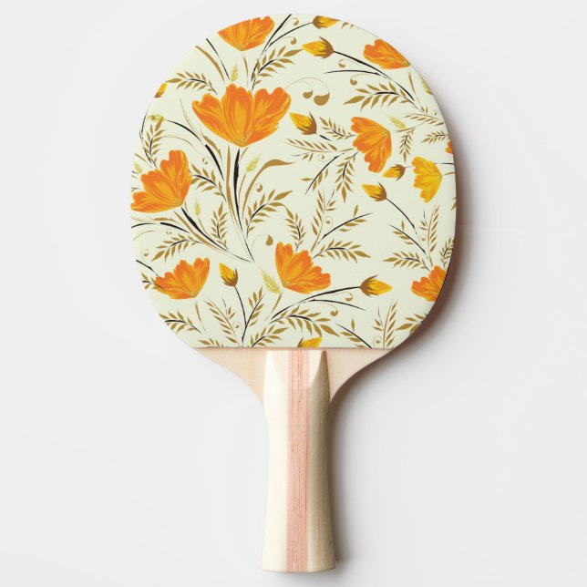 Raquete De Ping Pong Rosa amarela (Frente)