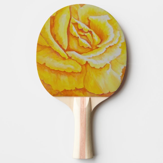 Raquete De Ping Pong Rosa amarelo (Frente)
