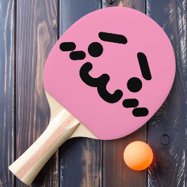 Raquete De Ping Pong Rosa claro Bonita Engraçado Pino Pino Pino