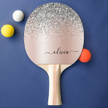 Raquete De Ping Pong Rosa Dourado - Monograma brilhante cor-de-rosa<br><div class="desc">Adicione um pouco de brilho e sofisticação ao seu jogo com o Rosa Dourado - Pino Pong Ping Pong Ping Ping Pong Pink-Blush. Apresentando um rosa de ouro espantoso e design cor-de-rosa pincelado com um toque de brilho prateado, este remo é perfeito para aqueles que querem combinar elegância e diversão....</div>