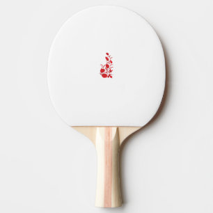 Raquete De Ping Pong Rosa Madder, Thunderbird floral design
