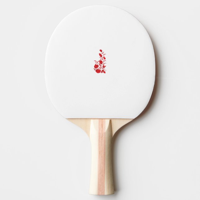 Raquete De Ping Pong Rosa Madder, Thunderbird floral design (Frente)