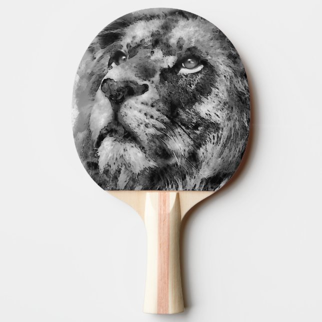 Raquete De Ping Pong Rosto de Leão Plácido Prata (Verso)