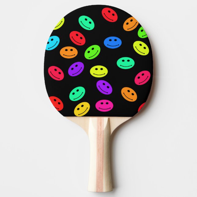 Raquete De Ping Pong Rosto de Sorriso (Frente)
